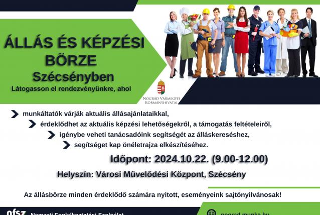 Szécsényben vár állásbörzére a kormányhivatal
