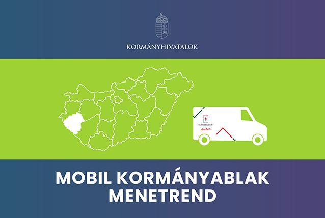 Kormányablakbusz - 2025. május havi menetrend