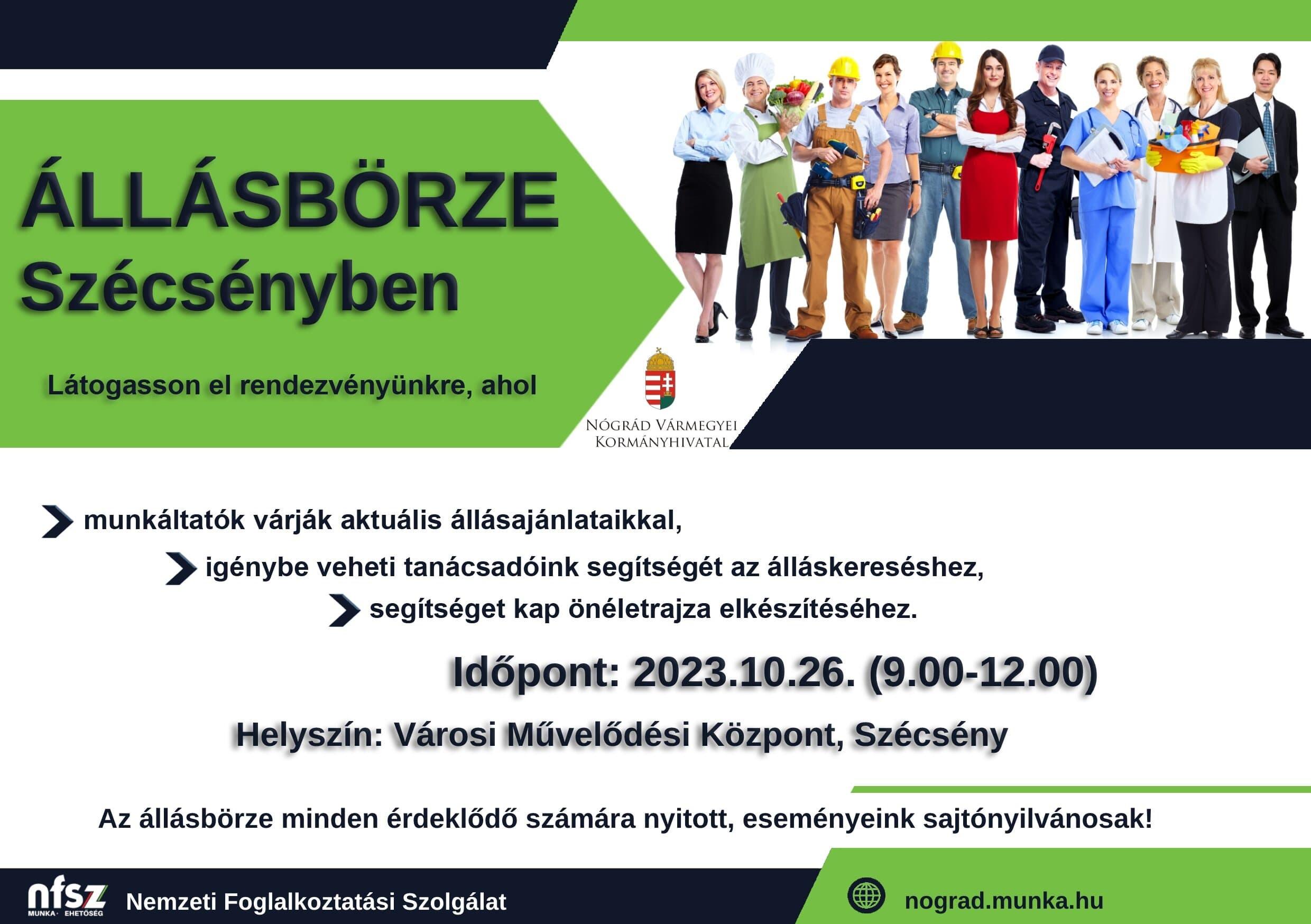 Állásbörze - 2023 ősz - Szécsény Állásbörze - 2023 ősz - Szécsény