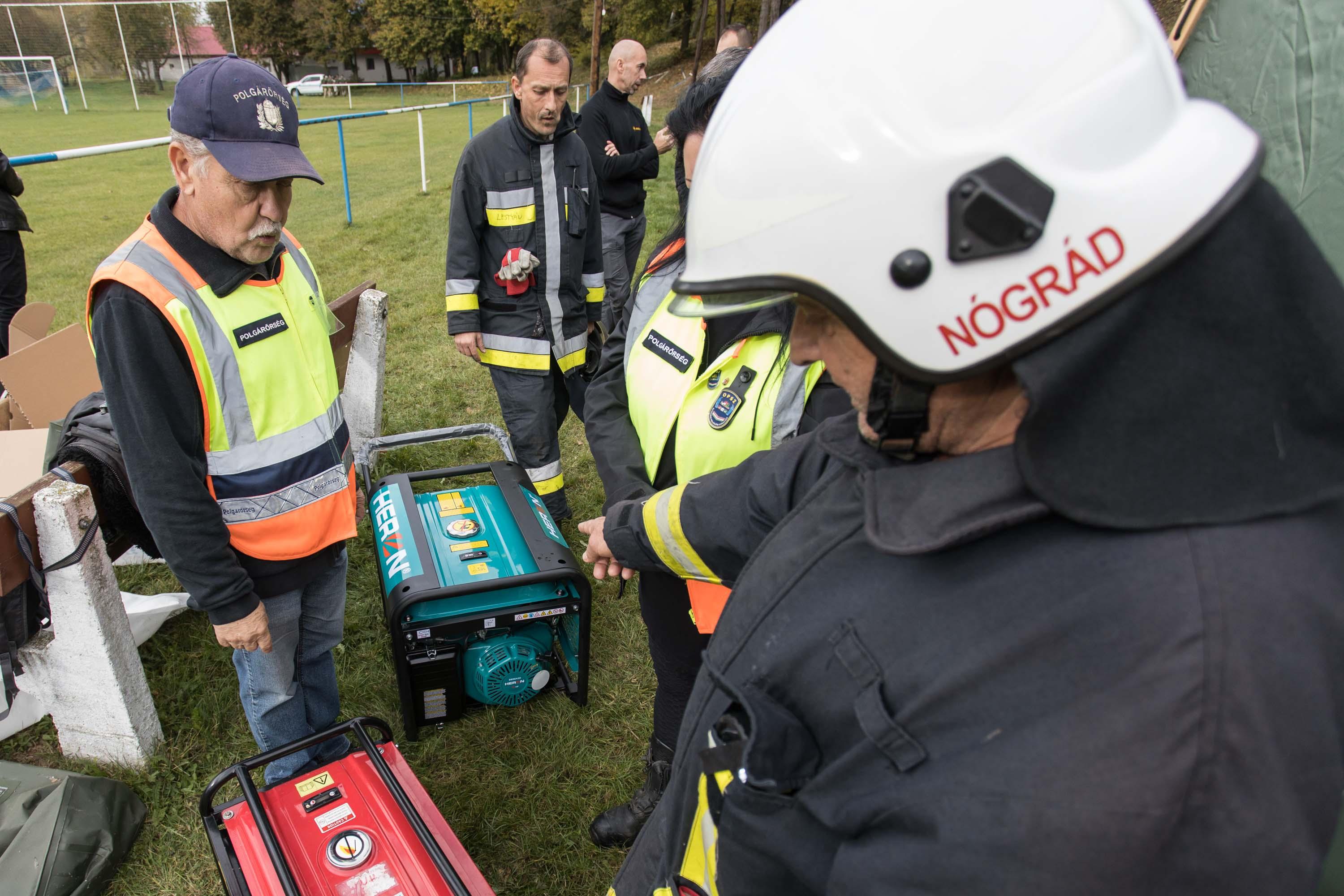 Közös gyakorlatot tartottak Nógrád és Pest területi védelmi bizottságai