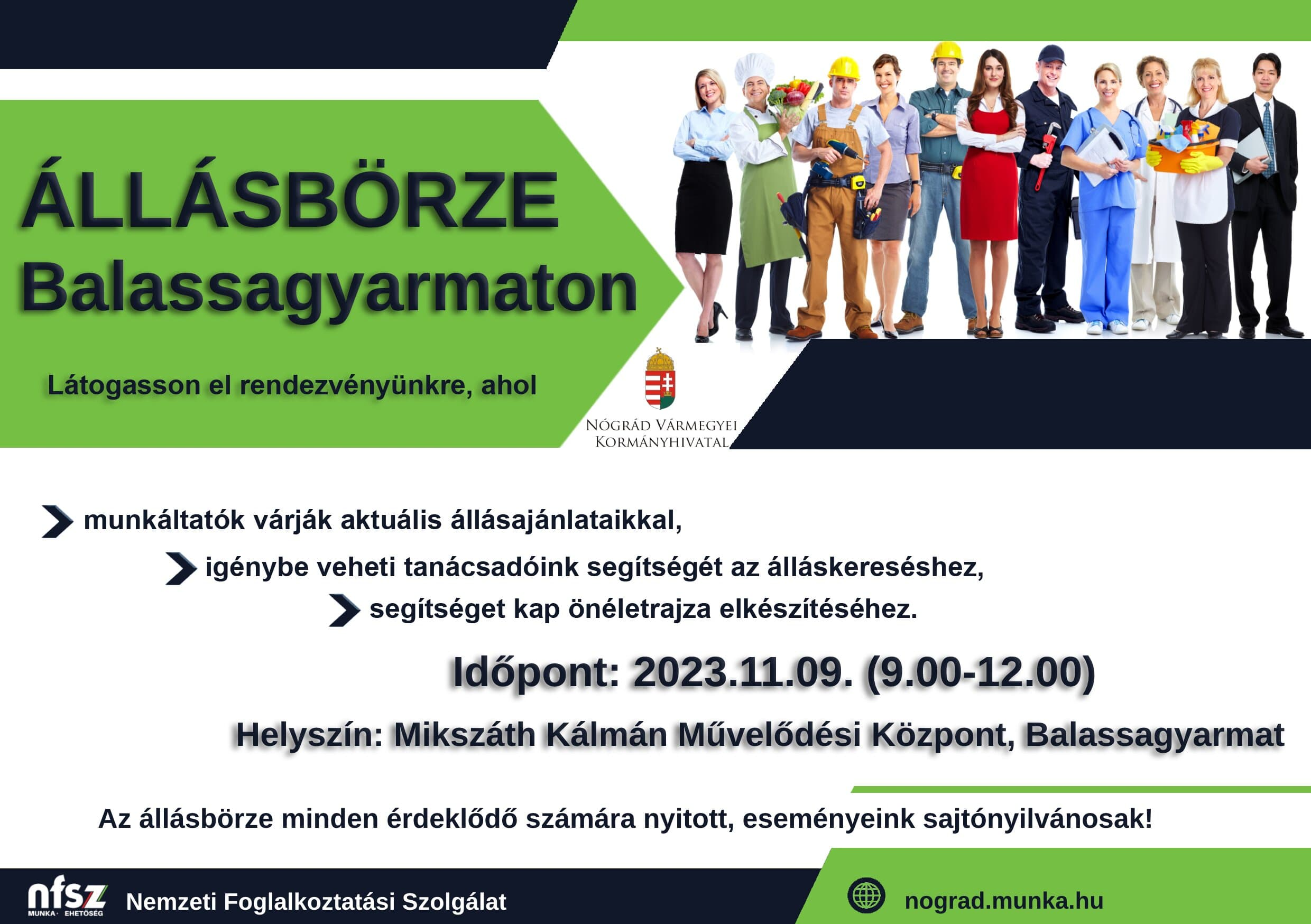 Állásbörze Balassagyarmat - 2023 november