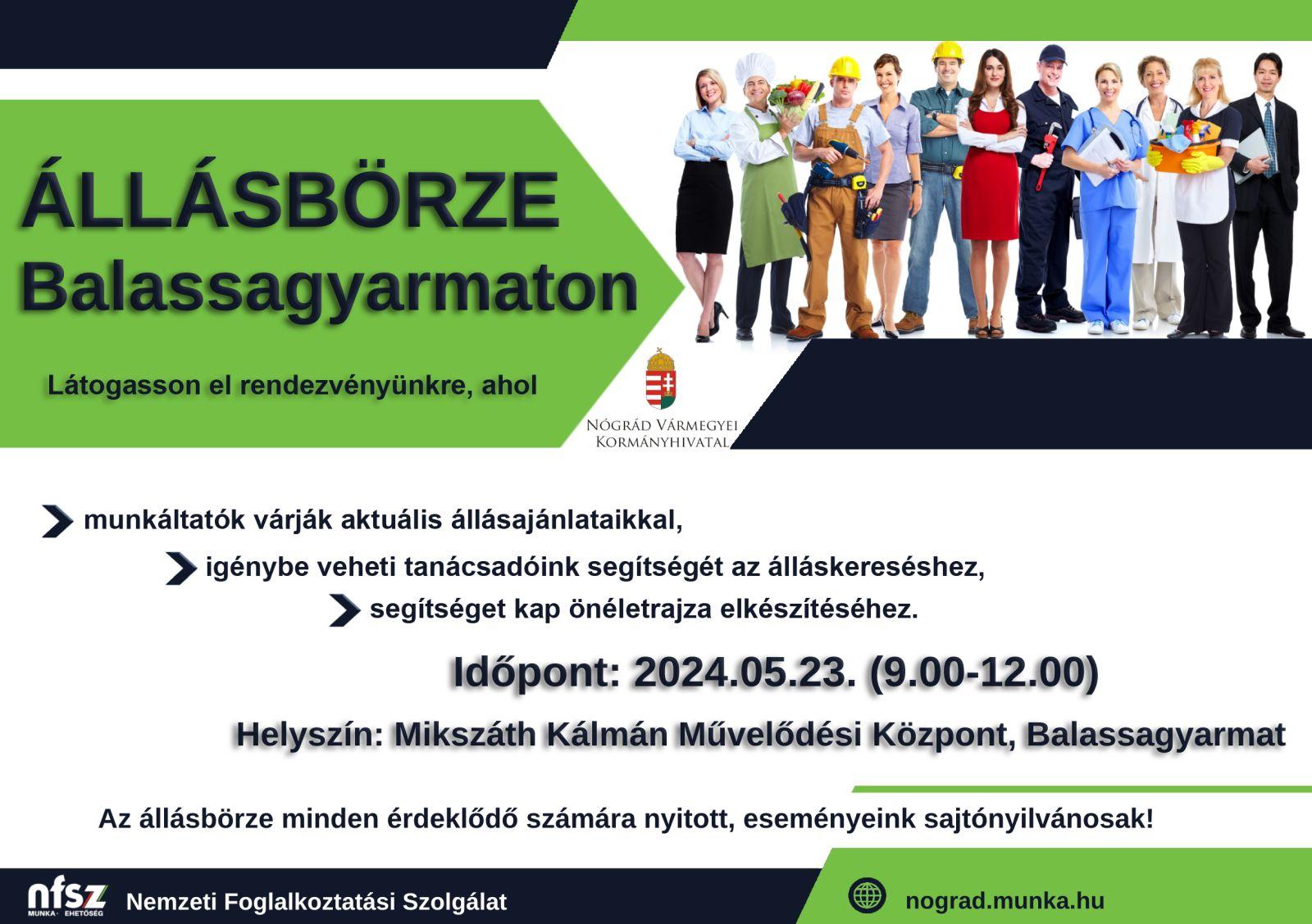 Állásbörze - 2024 tavasz - Balassagyarmat Állásbörze - 2024 tavasz - Balassagyarmat
